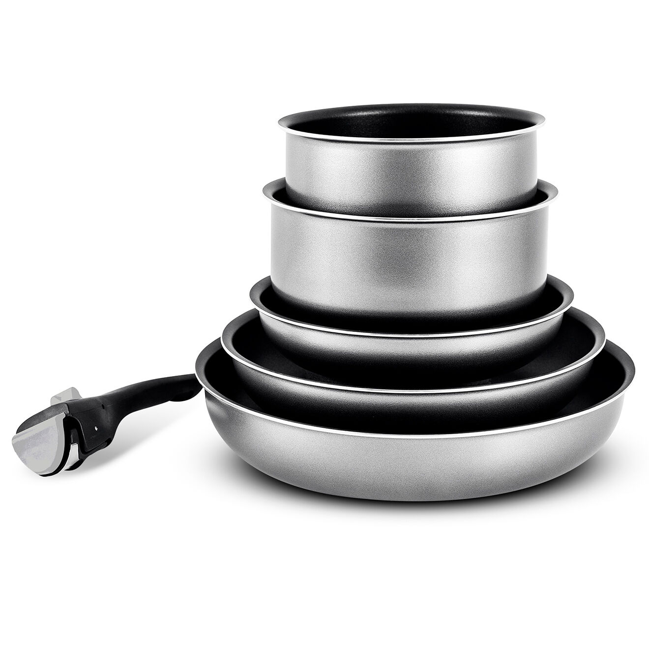Durand Dupont Batterie de cuisine grise - 6 pièces