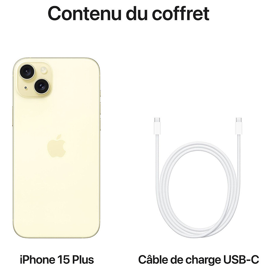 Apple iPhone 15 Plus Jaune - 128 Go · Reconditionné