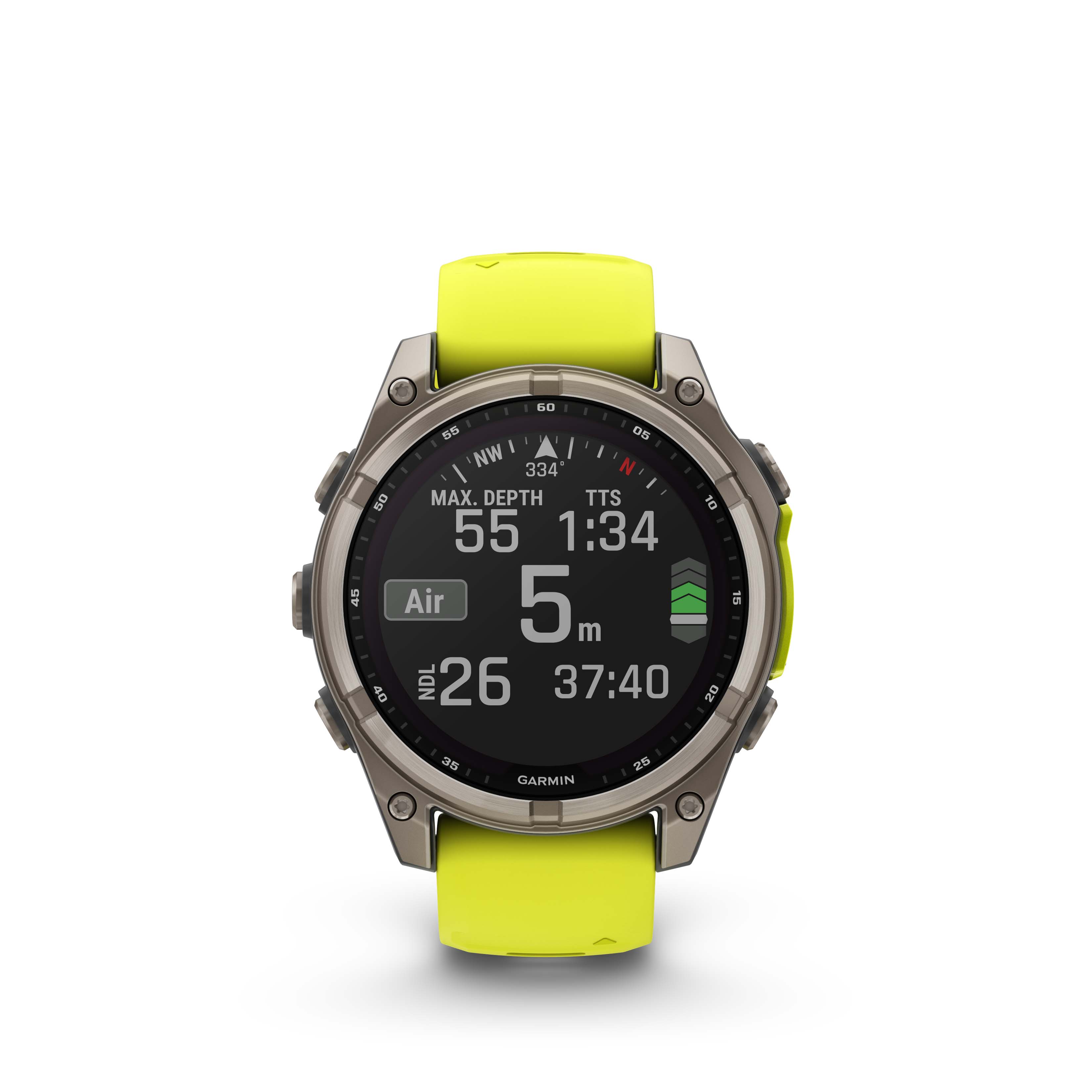 Garmin Fenix 8 47mm Sapphire Solar Titan/Yellow