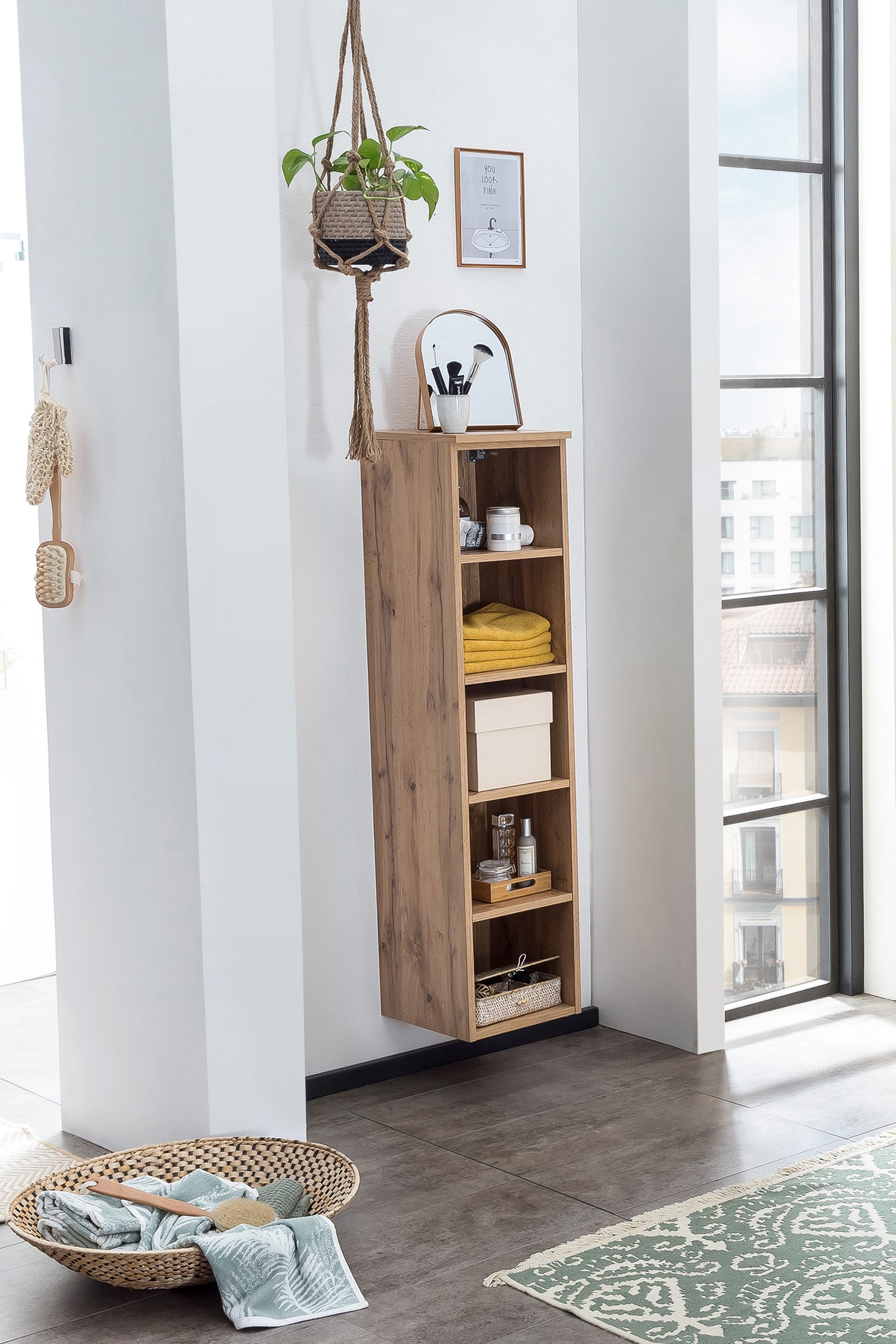 Bad-Midiregal ANTWERPEN braun 130cm