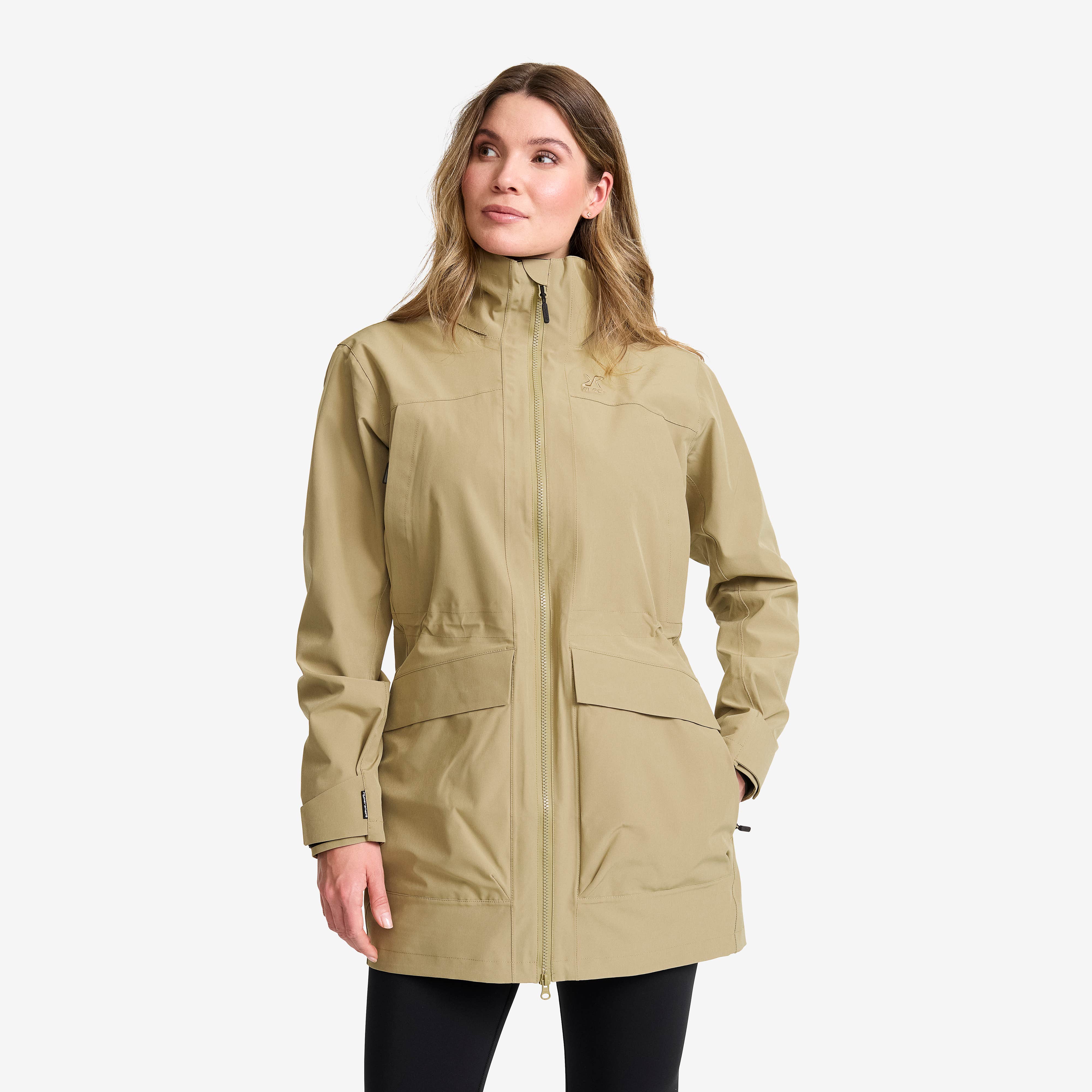 Nevis 2L Parka Dame Khaki