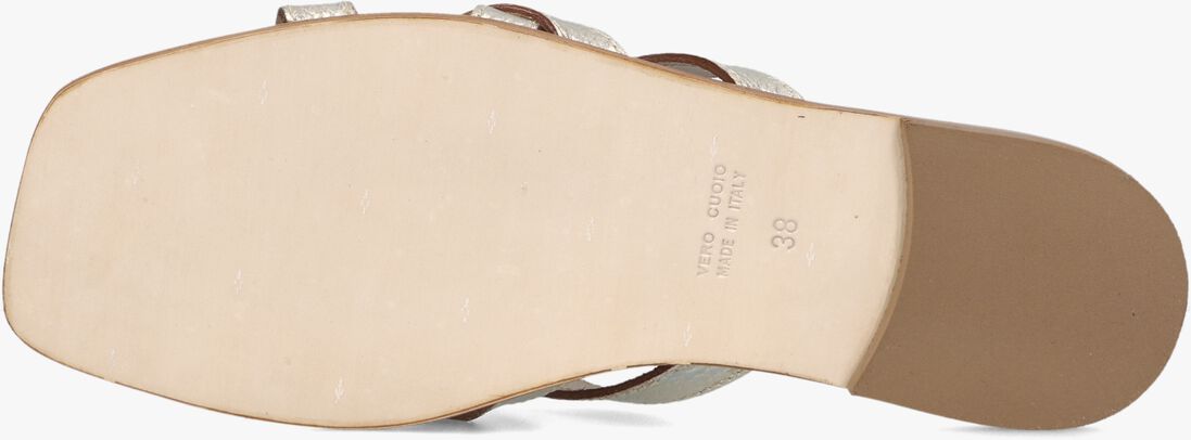 gouden lina locchi slippers led slipper met gesp