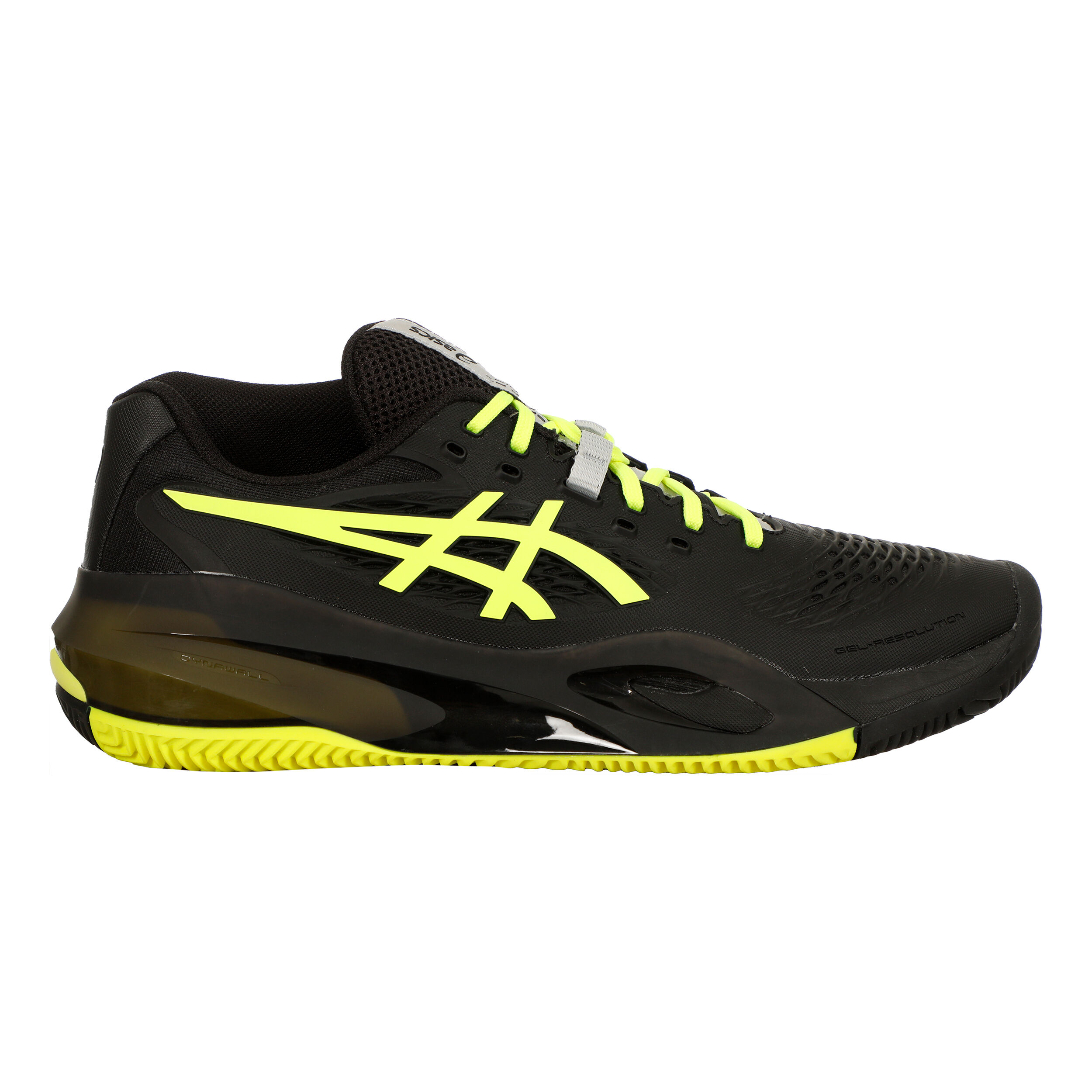 ASICS Gel Resolution X Chaussure Terre Battue Hommes - Noir , Jaunes Fluo