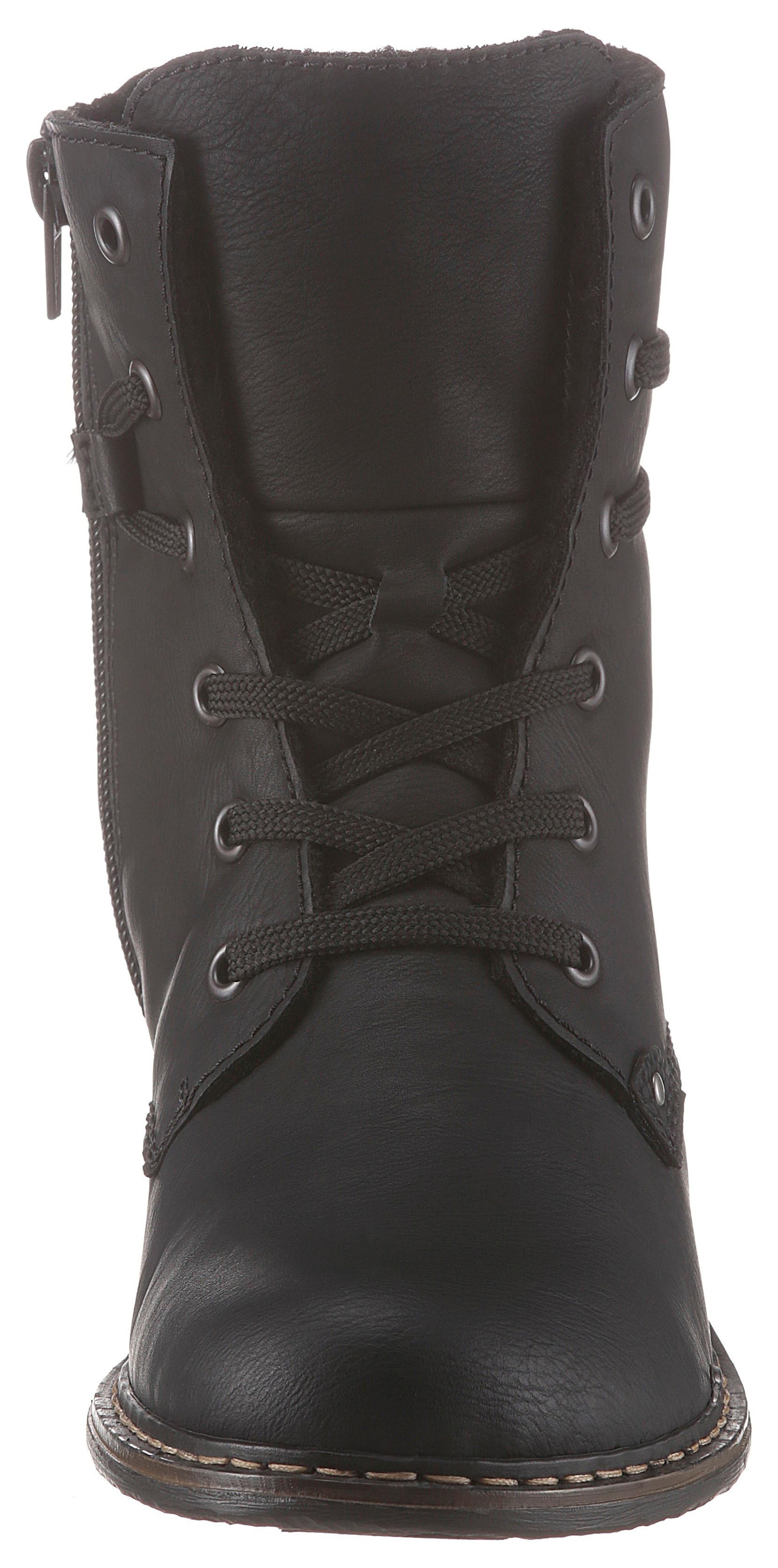 Rieker Schnürboots  , Stiefelette, Blockabsatz, mit dezenter Schnürung