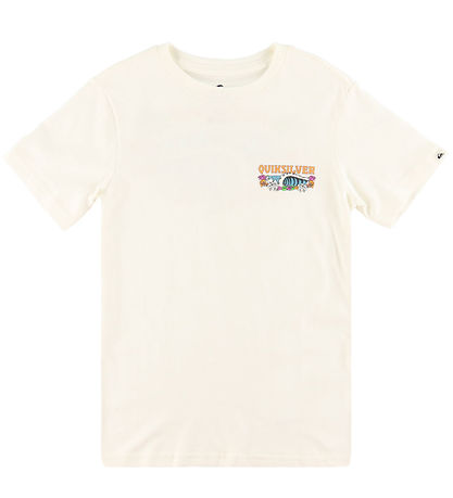 Quiksilver T-Shirt - Evo Aqua Wild - Snow White
