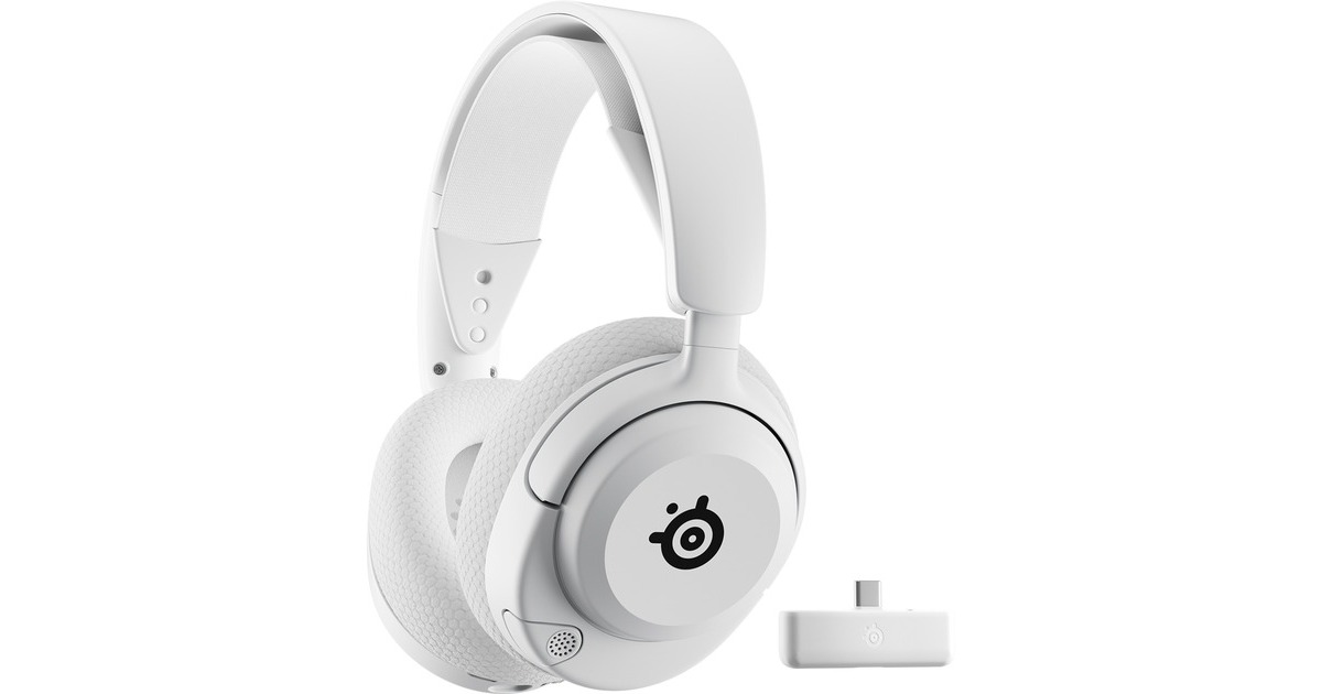 SteelSeriesArctis Nova 5X Wireless over-ear gaming headset  (Wit, Bluetooth 5.3 / 2.4 GHz, Pc, Xbox Series X|S, Xbox One)