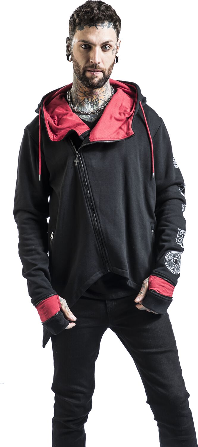 Semyaza | Gothicana by EMP Sweat-shirt zippé à capuche