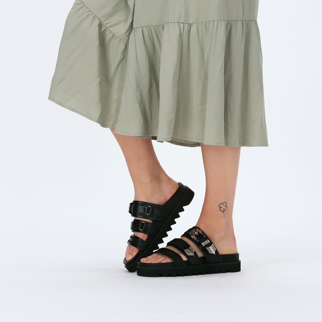 NUBIKK zwarte nubikk slippers lauren taro ii