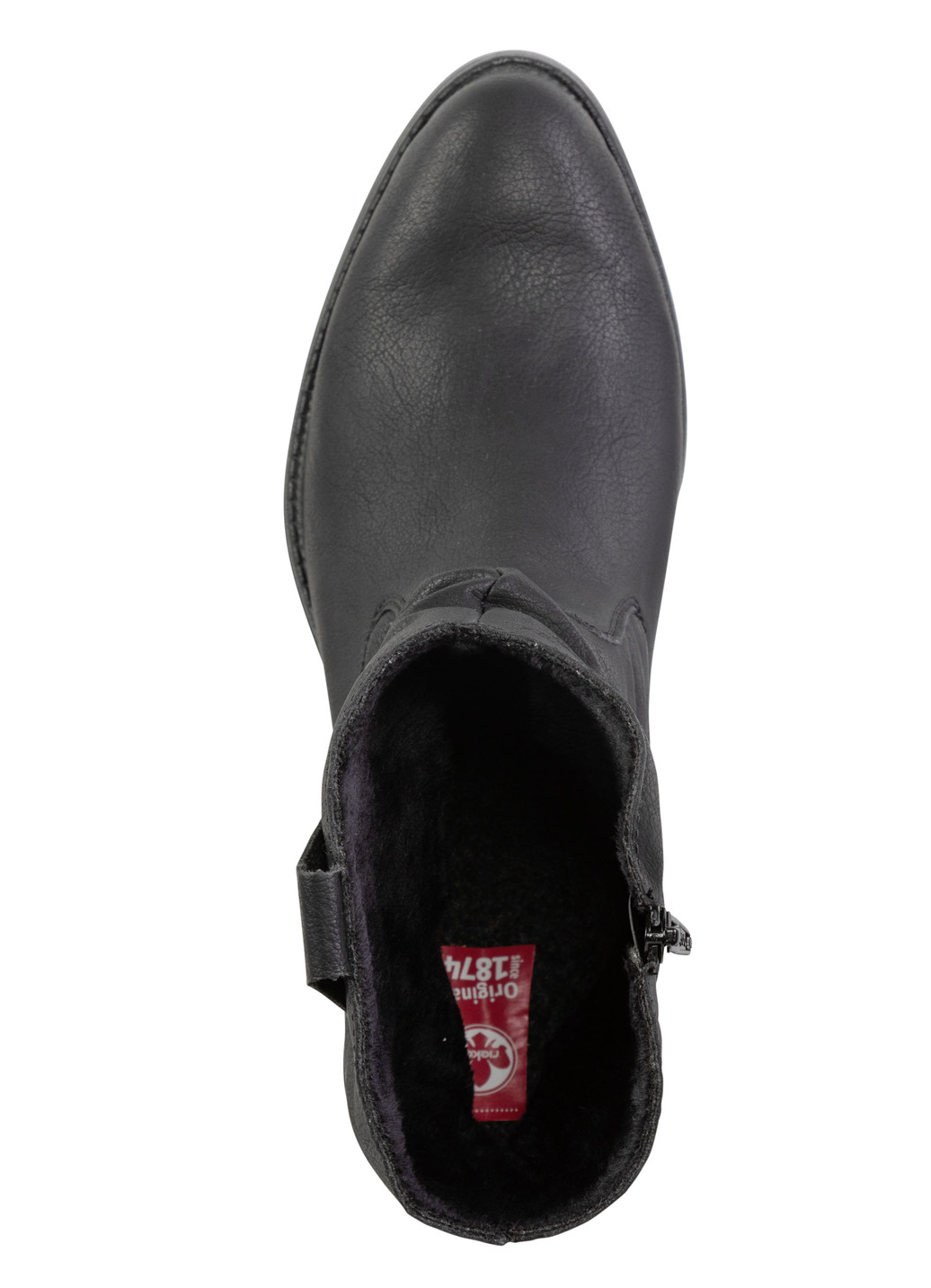 Rieker Western-Stiefelette aus weichem Synthetikmaterial mit Raffung