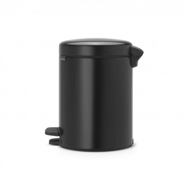 Brabantia newIcon pedaalemmer 5 liter met kunststof binnenemmer - Matt Black