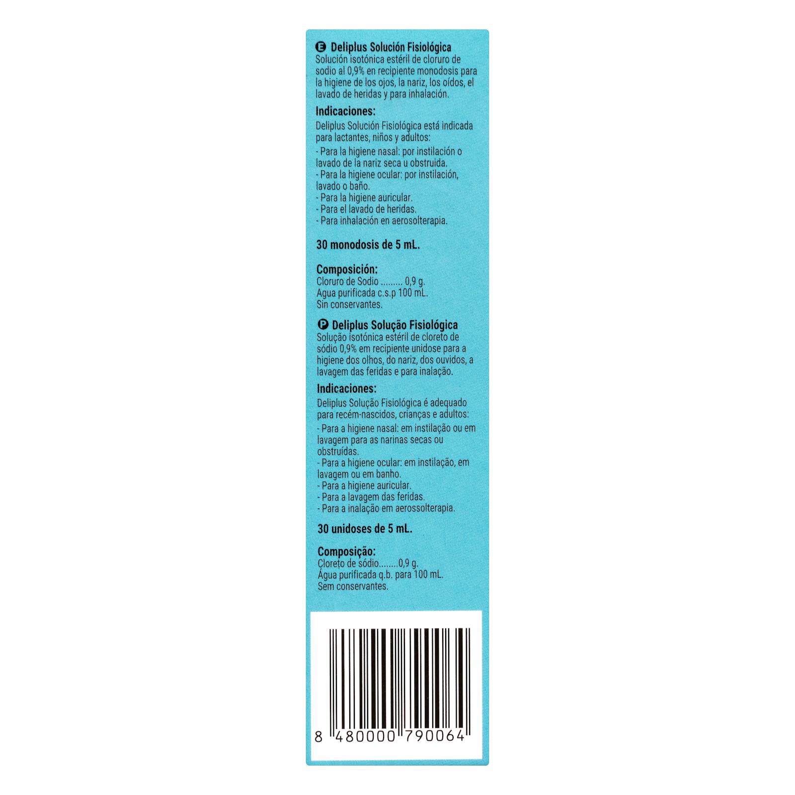 Solution saline physiologique 0,9% Deliplus