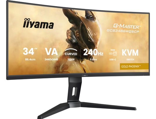 IIYAMA - Ecran PC Gamer 34 pouces incurvé G-Master Gold Phoenix Incurvé 240Hz -GCB3486WQSCP