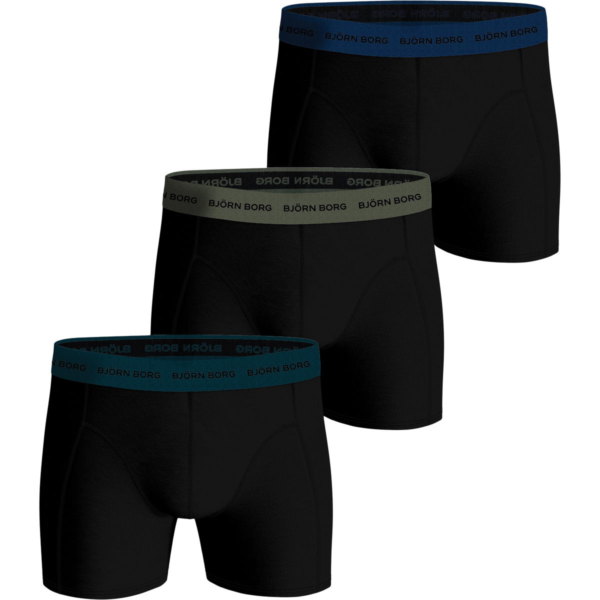Björn Borg Cotton Stretch 3-Pak Boxershorts Herre