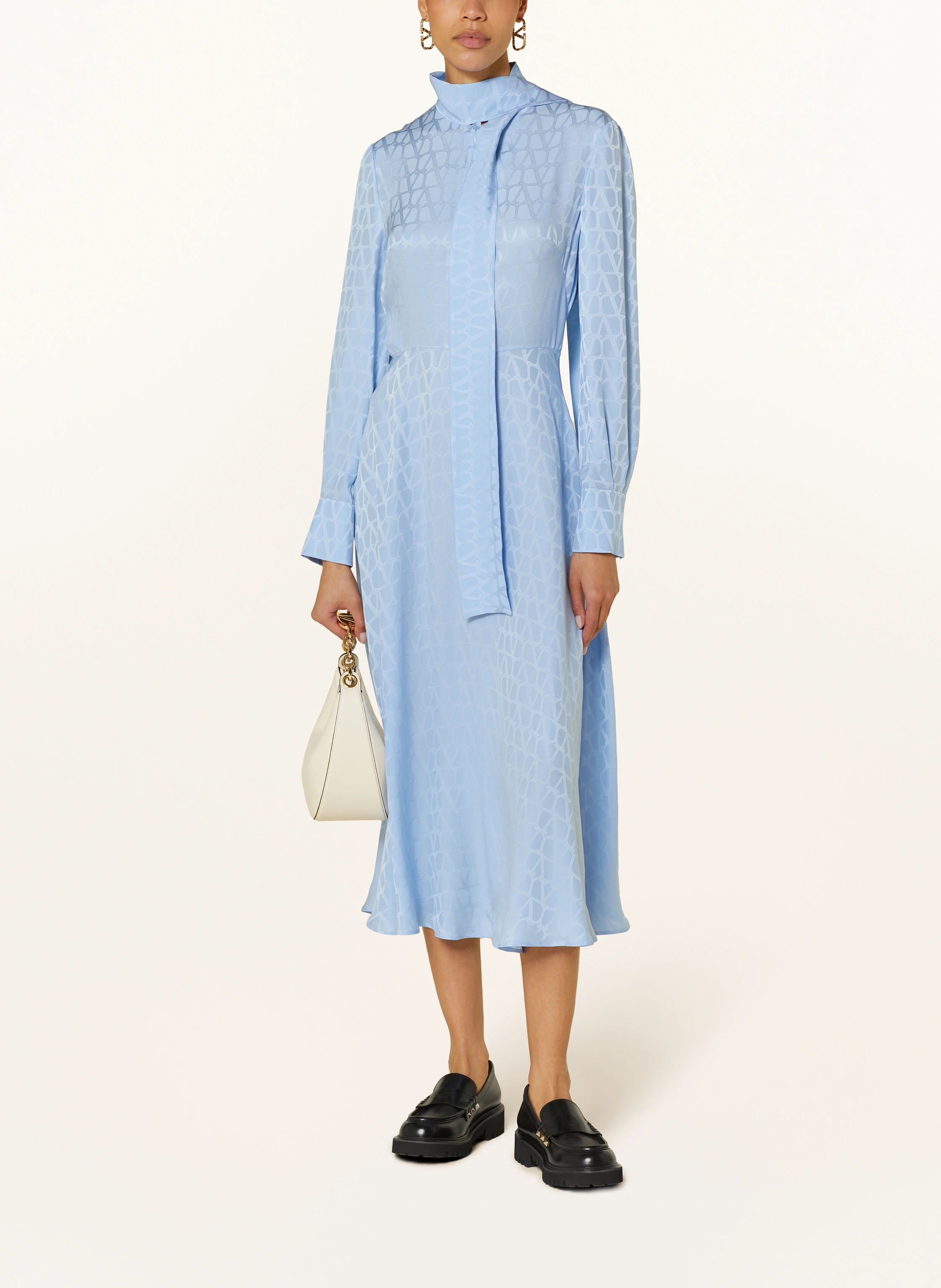 VALENTINO Seidenkleid TOILE ICONOGRAPHE mit Schluppe