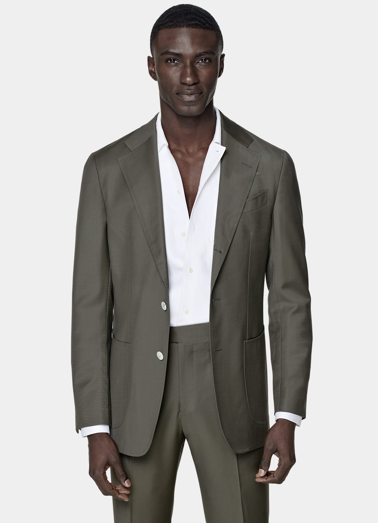 Costume Perennial Havana coupe Tailored vert foncé