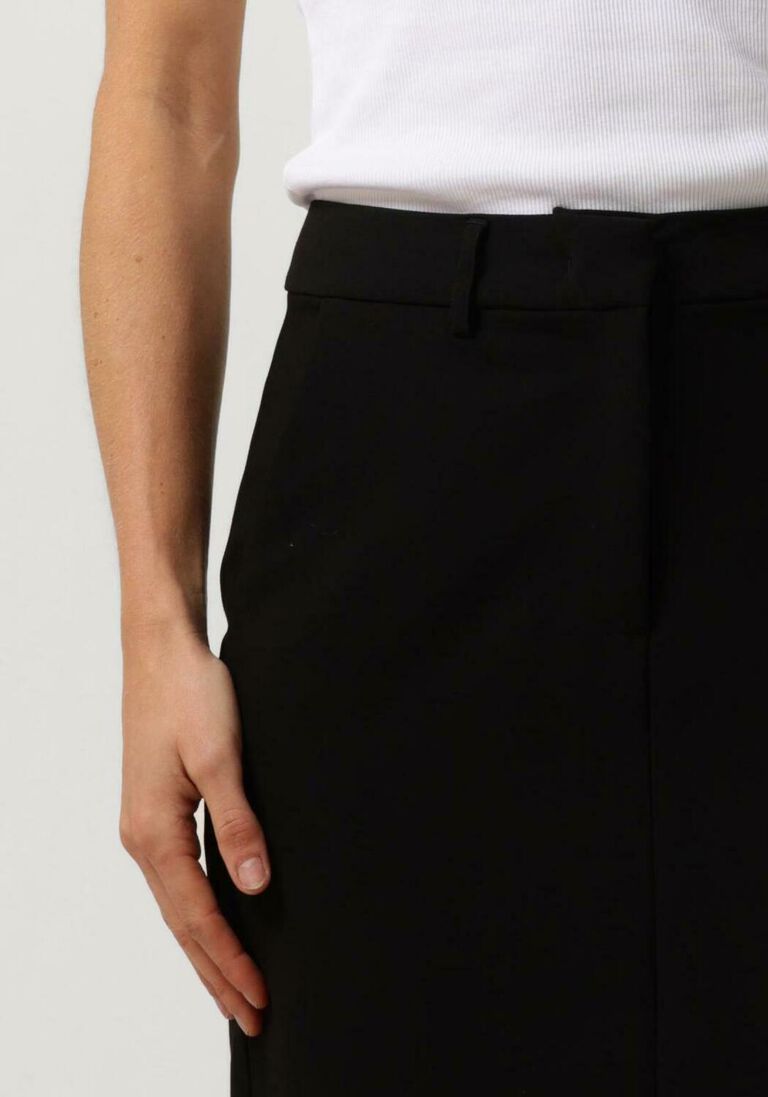 zwarte co'couture midirok vola floor pencil skirt