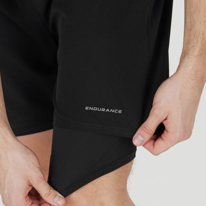 Endurance Herre Shorts Kros 2in1 Shorts Sort
