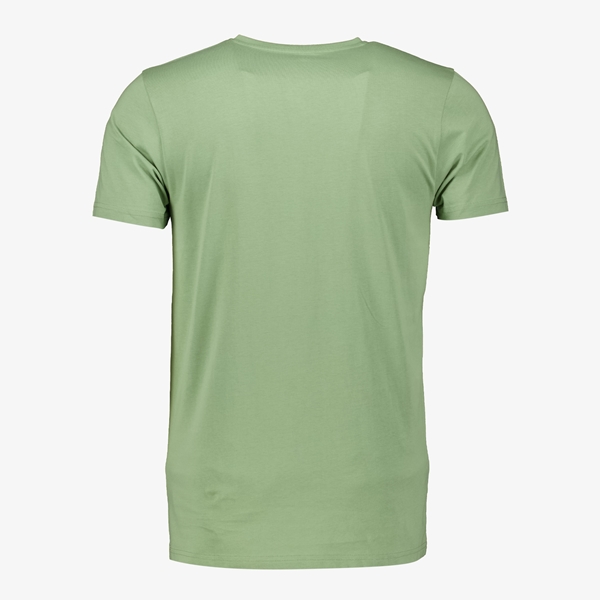Unsigned heren T-shirt groen V-hals