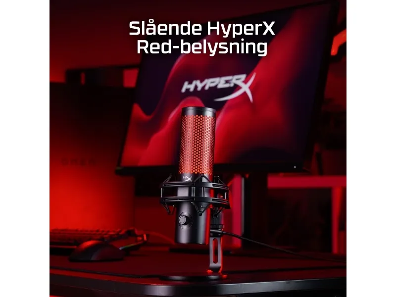 HyperX QuadCast 2 - Mikrofon - USB - sort