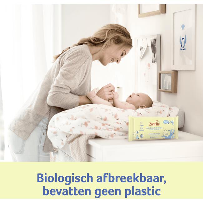 Zwitsal Water & Care Billendoekjes 52 stuks