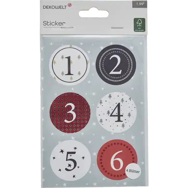 Adventskalender Sticker