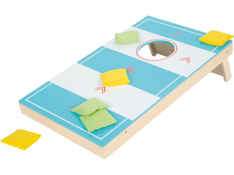 small foot Cornhole und Sling Puck Spiel «Active» Multifunktionales 2-in-1 Wurfspiel aus Holz