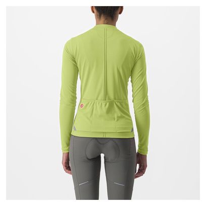 Maillot Manches Longues Femme Castelli Anima 4 Lime Vert
