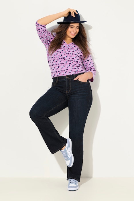 Bootcut-Jeans Marie, weites Bein, 5-Pocket-Schnitt