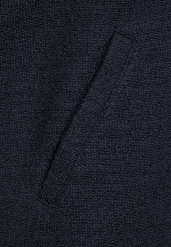 Struktur Shirtjacke - deep blue