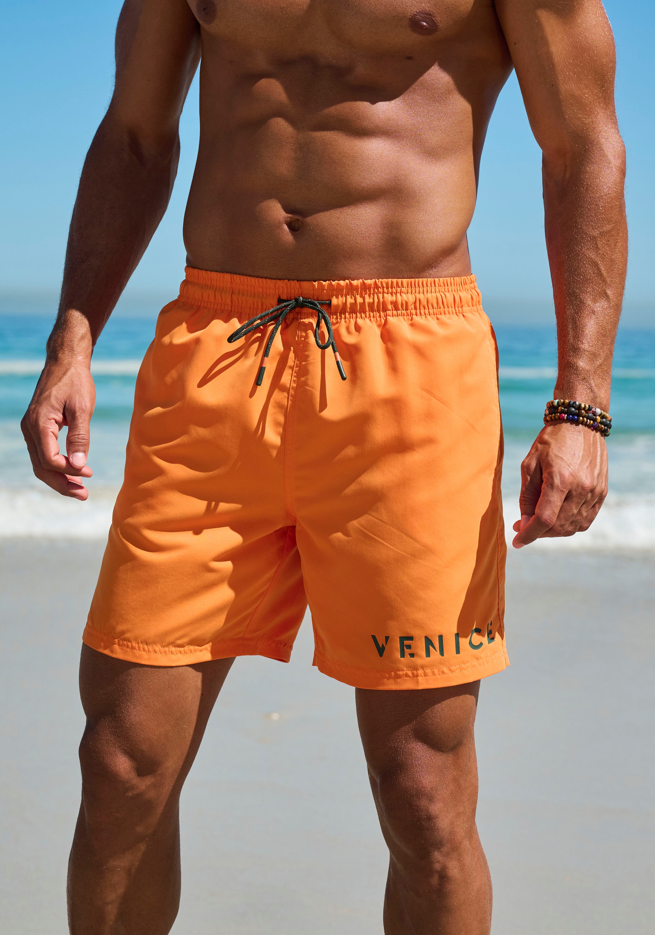 Venice Beach Badeshorts , seitliche Eingrifftasche mit Reissverschluss