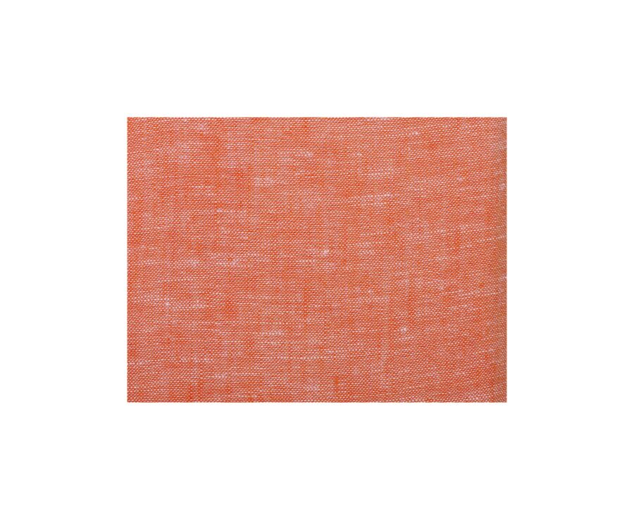 Chemise coton lin Chambray Orange - SILBERT