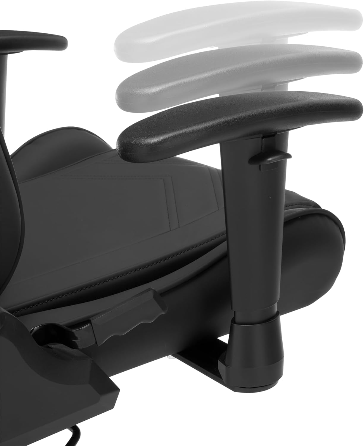 DXRacer Prince L PF132 Gaming-/ Büro-/ Schreibtischstuhl, mit Wippfunktion Gaming Stuhl Höhenverstellbarer Drehstuhl PC Stuhl Ergonomischer Chefsessel, schwarz