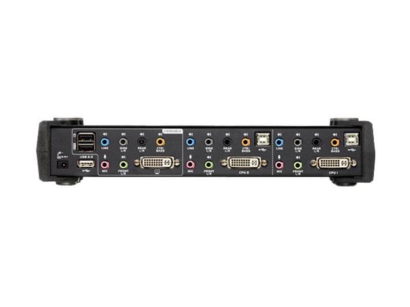 Aten KVM Switch CS1782A KVM-Switch, 2-Port, mit zwei USB-Anschlüssen