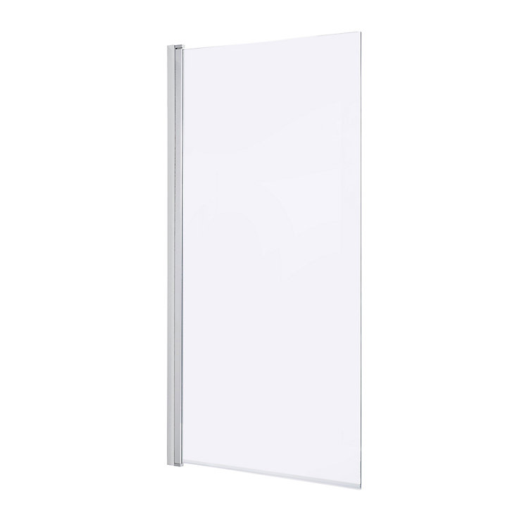 Pare-baignoire 1 volet verre transparent anticalcaire GoodHome Calera H. 140 x l. 85 cm