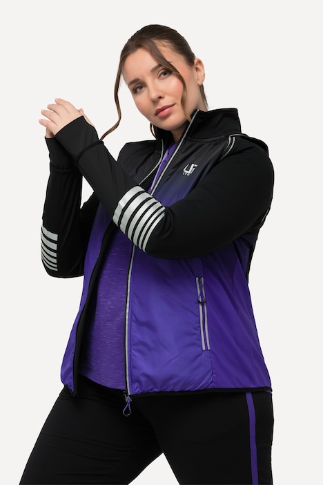 2-in-1-Funktionsjacke, Ärmel abnehmbar, Weste, Reflektor