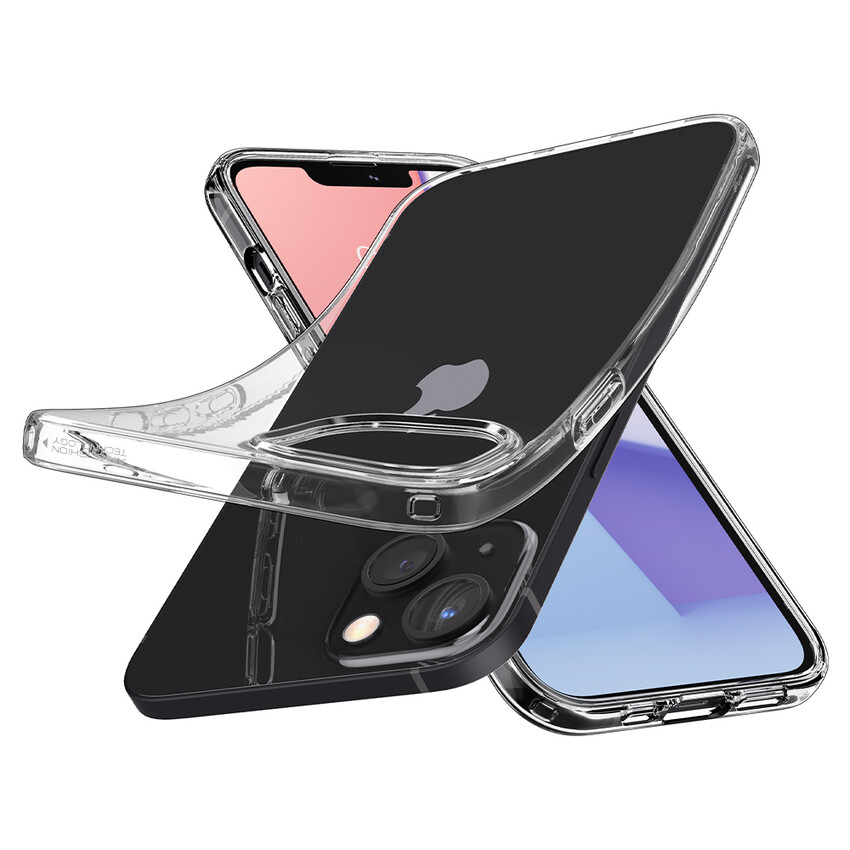 iPhone 13 Liquid Crystal Case Gummi Hülle (ACS03515) - Transparent