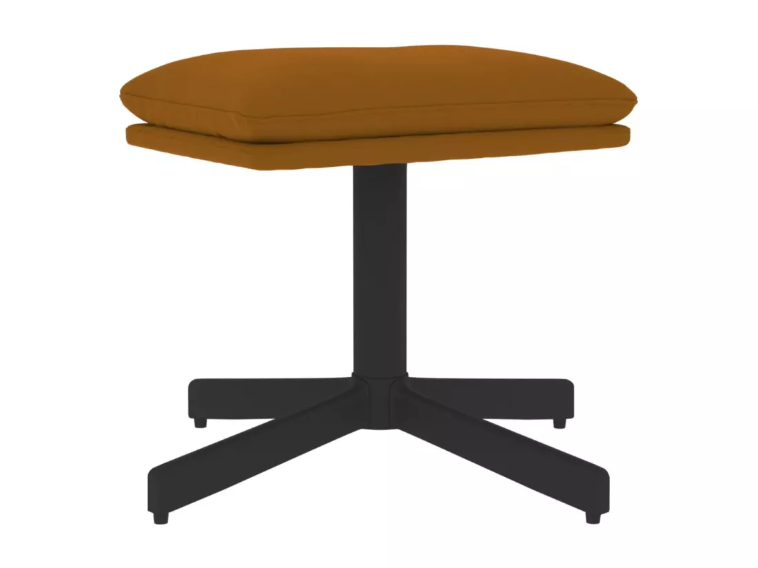 Repose-pied Marron 60x60x36 cm Velours