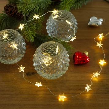 LED decoratie lichtsnoer 20 lampjes op batterij