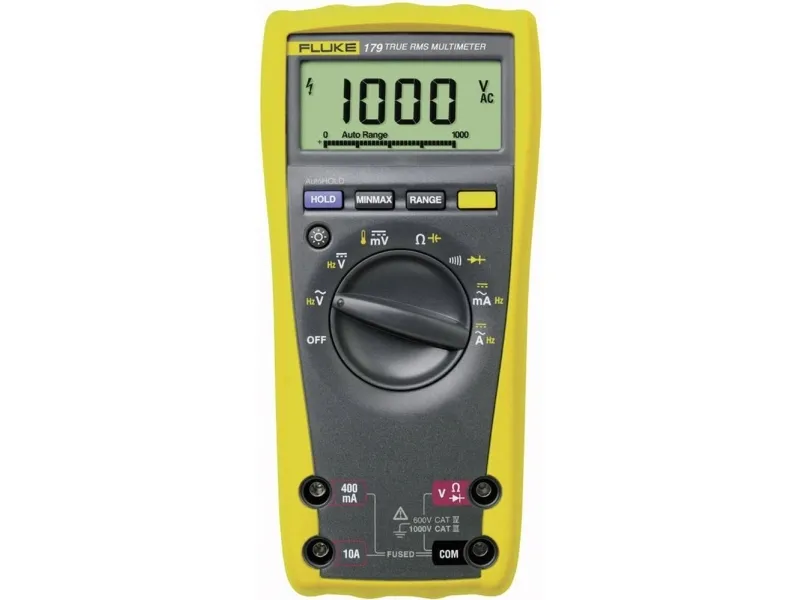 Fluke 179 True RMS, 9V, 9 V, 90 mm, 43 mm, 185 mm, 420 g