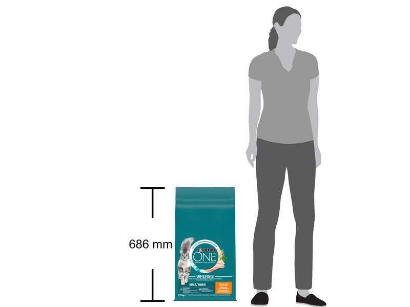 Purina ONE Trockenfutter Adult Huhn und Vollkorn 9.75 kg Alleinfuttermittel für ausgewachsene Katzen
