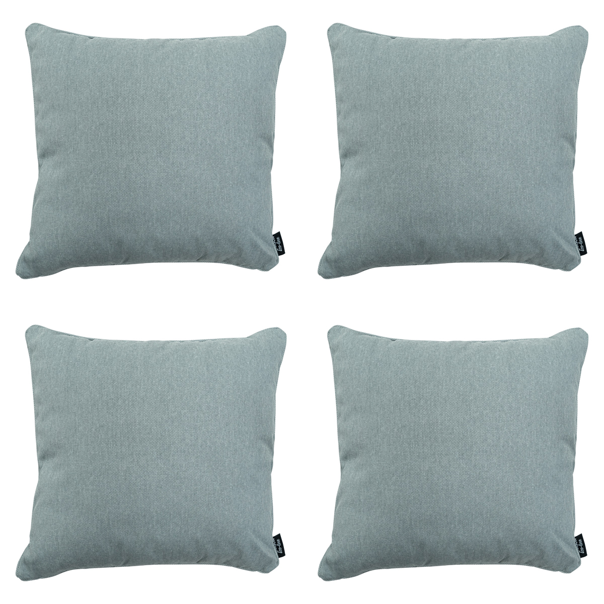 Madison Silver canvas eco+ Sierkussen - Set van 4
