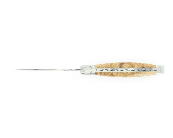 Laguiole Erable stabilisé - 2 mitres Couteau de Poche - Laguiole par Fontenille Pataud