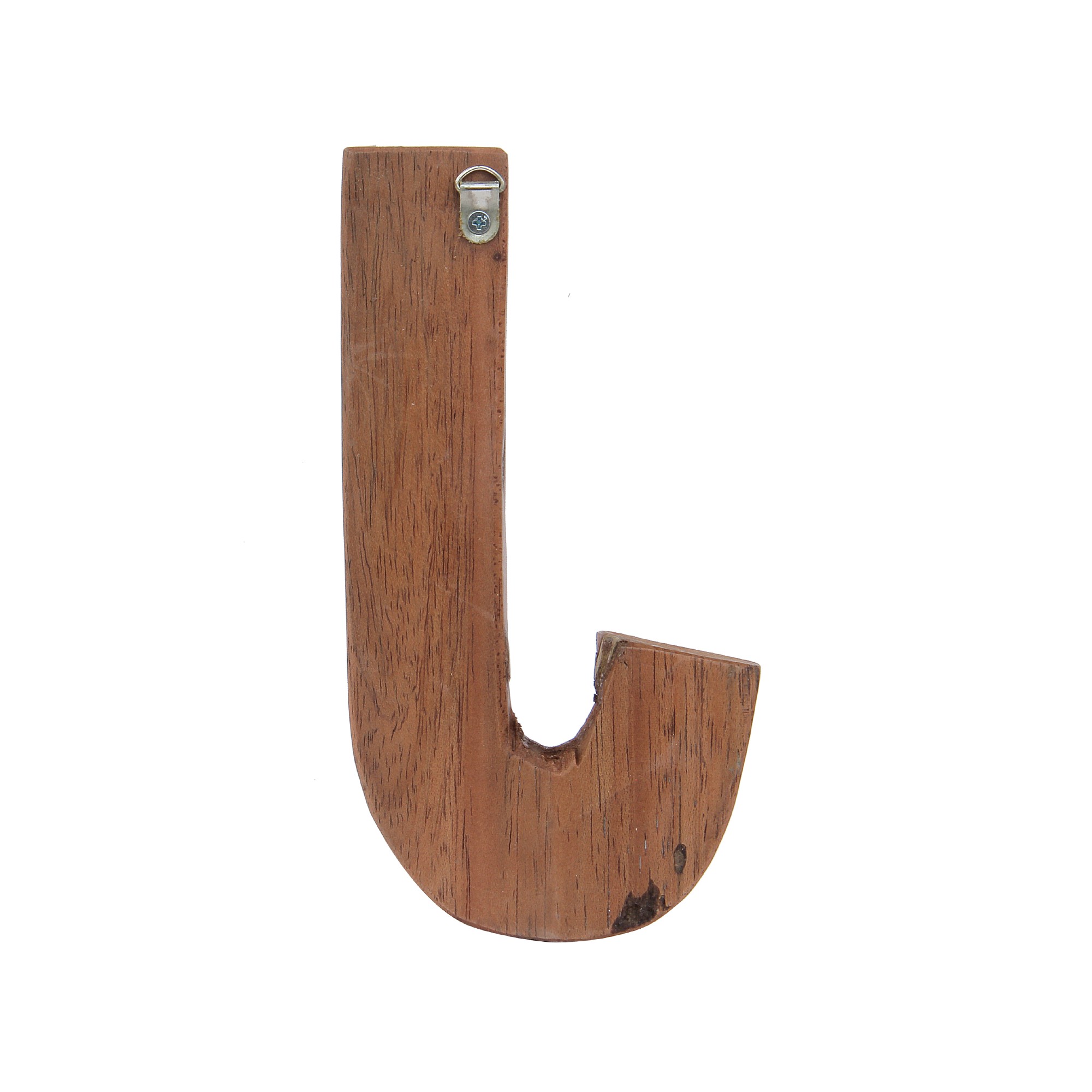 Holzbuchstabe 'J', mehrfarbig, T 2,5 cm, B 13 cm, H 19 cm von fischer's lagerhaus