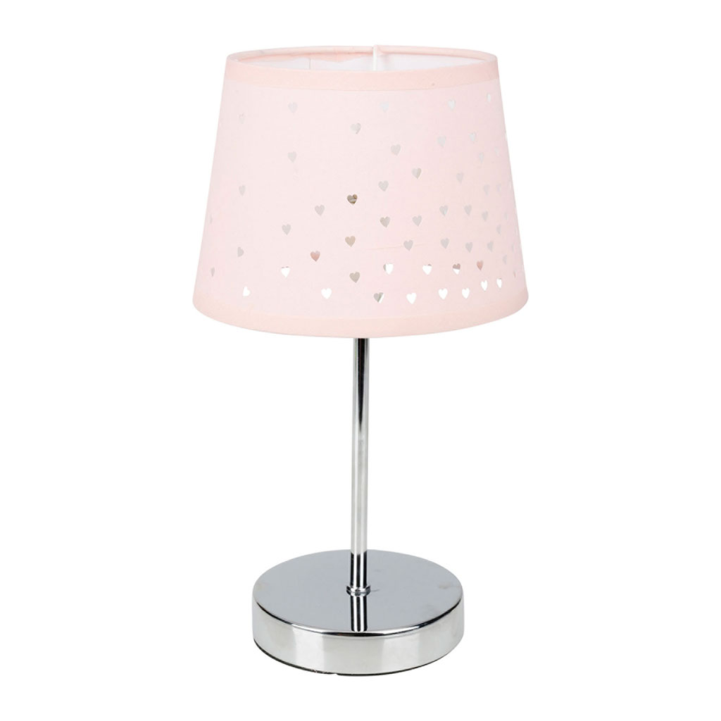 Lampe de chevet étoile rose 18x33.5x18cm