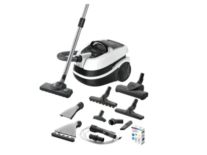 Bosch Serie | 4 AquaWash&Clean BWD421PRO - Støvsuger - beholder - pose / uden pose - hvid/sort