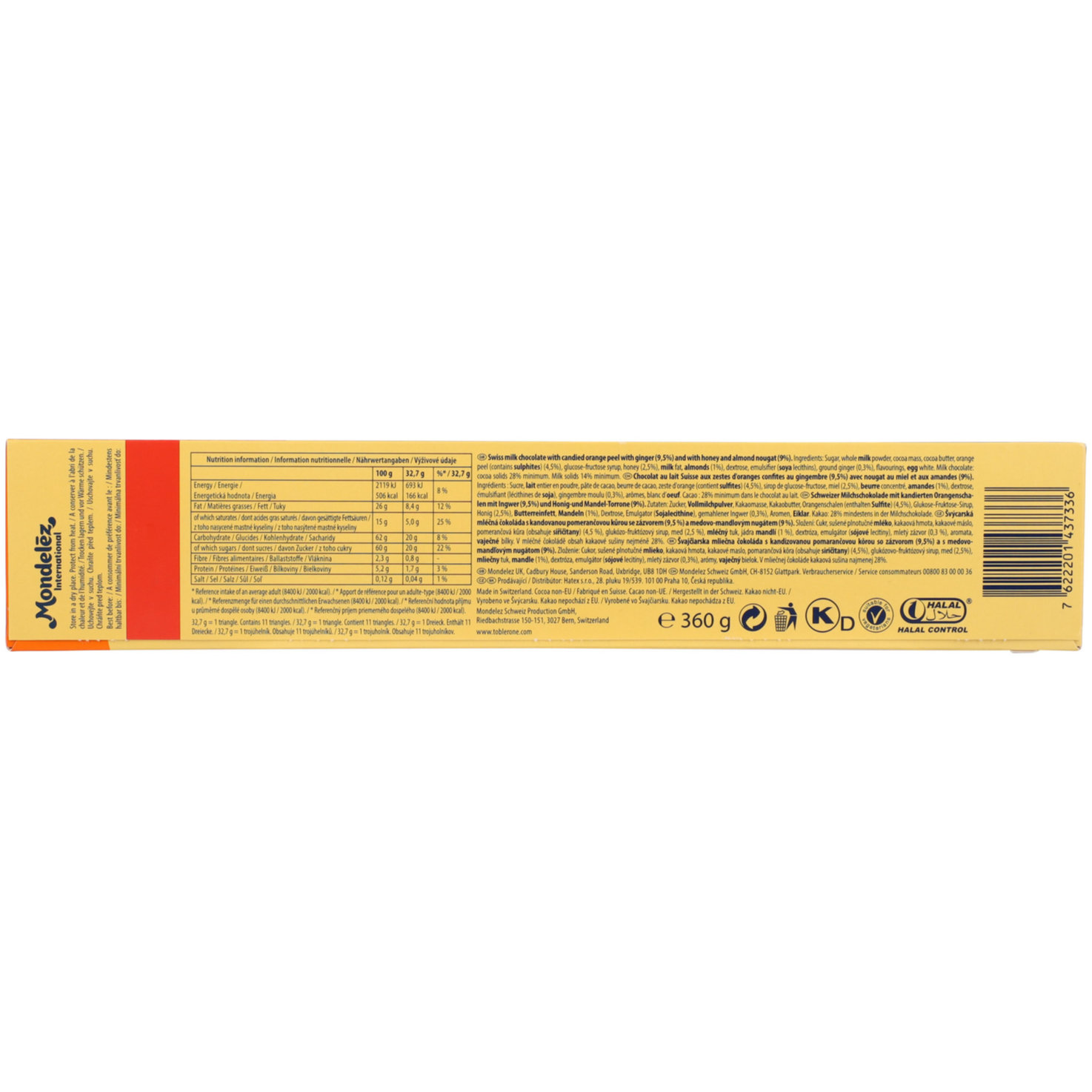 Toblerone Orange Twist 360g