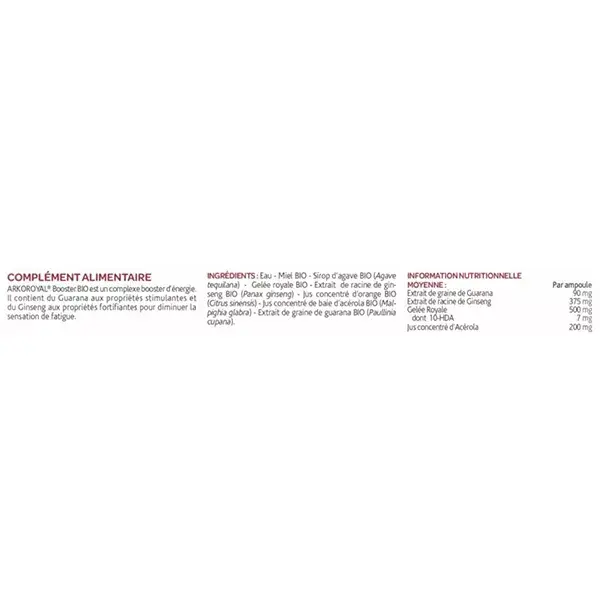 Arkopharma Arkoroyal Booster Orgânico 10 ampolas de 10 ml