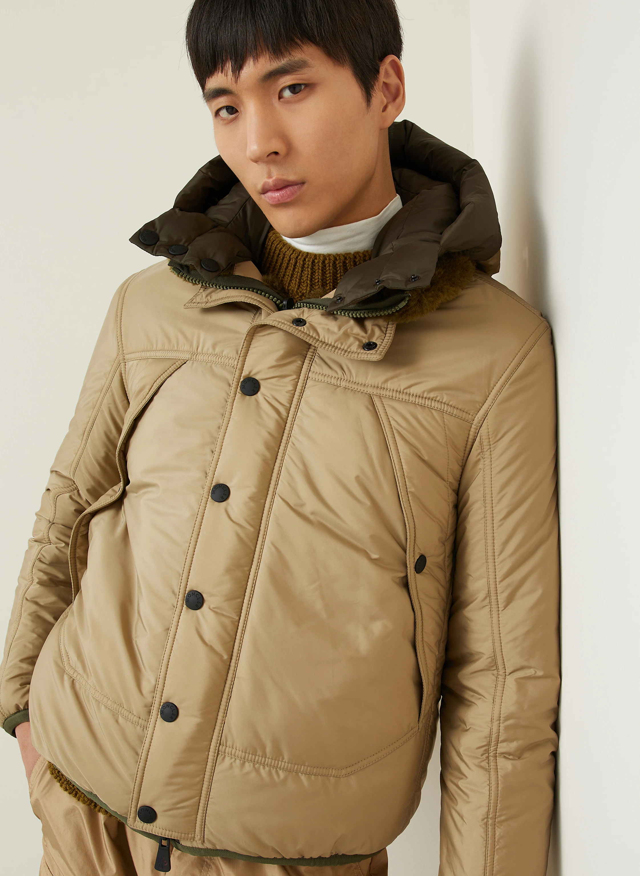 MONCLER GRENOBLE Teddyfell-Jacke WENGI zum Wenden