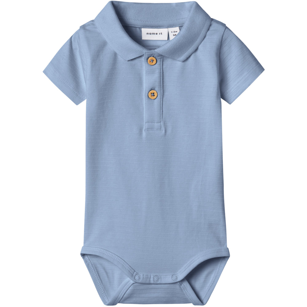 Køb Name It Blue Fog Nbmhofman Ss Polo Body