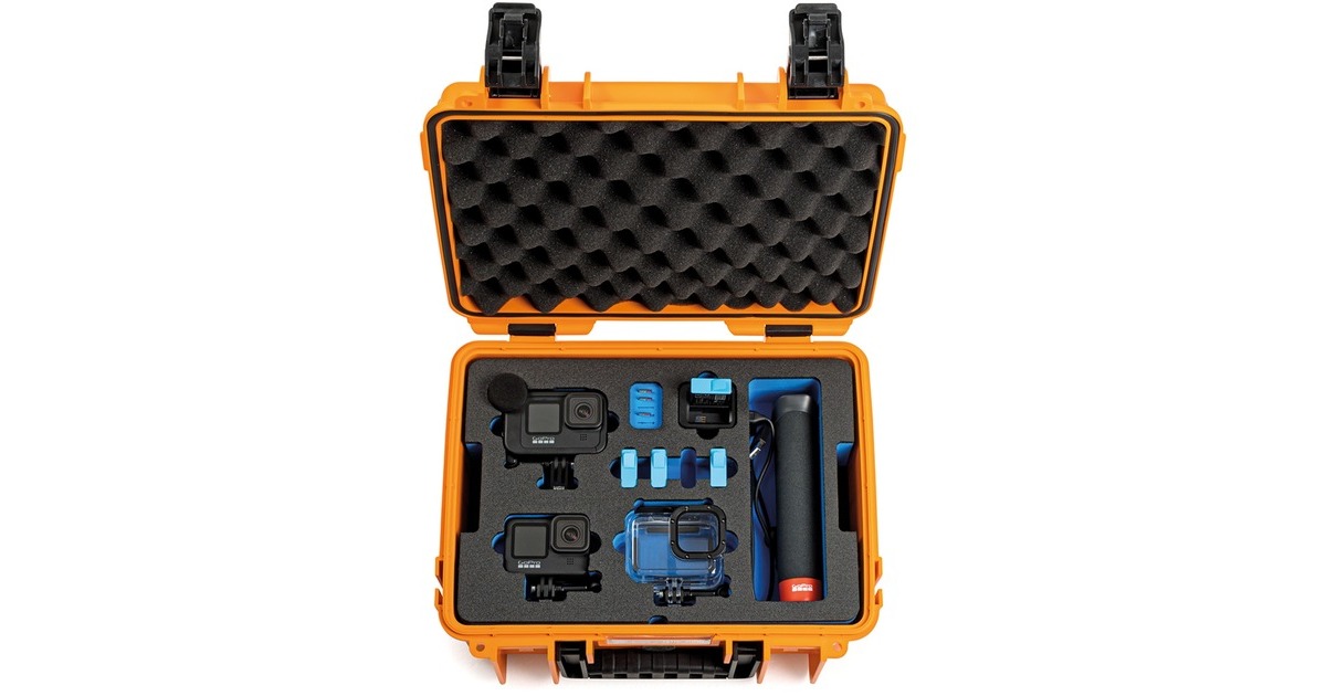B&Woutdoor.case type 3000 GoPro9 koffer  (Oranje)